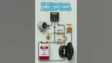 9V Microphone Amplifier Circuit | Easy DIY Audio Project with 2N3904 Transistor