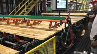 Planermill Lumber Stacker Course Divider and Infeed Area Near End View