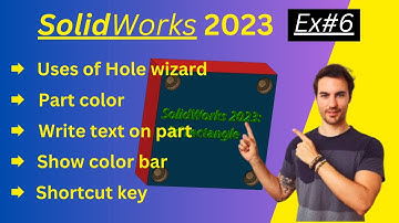 Exercise#6 SOLIDWORKS 2023 || SolidWorks Tutorial for Beginners | SolidWorks tutorial | Beginner#cad