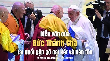 Diễn văn của Đức Thánh Cha tại buổi gặp gỡ đại kết và liên tôn tại Mông Cổ