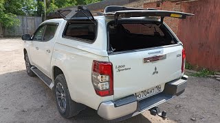 Кунг Maxtop 3 Premium на Mitsubishi L200 2023: стильный кунг с боковым доступом и дверью на раме!