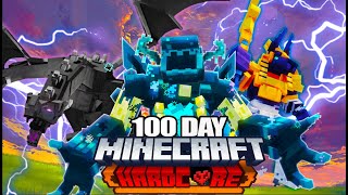เอาชีวิตรอด 100 วัน พิชิต3บอสสุดโหด !! HARDCORE Minecraft [ฉบับรวมบอส]