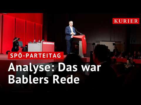 SPÖ-Parteitag: Das war Bablers Rede -Analyse