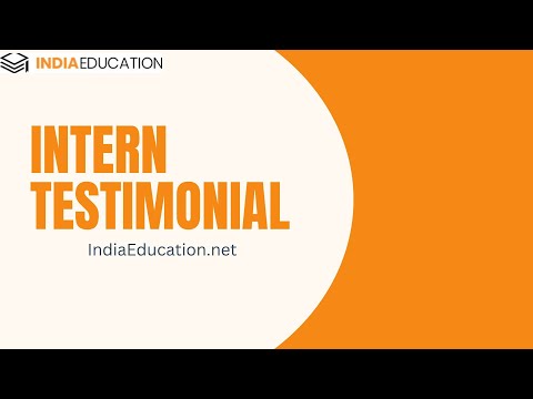 Intern Testimonial: Kritika Yadav - video from IndiaEducation