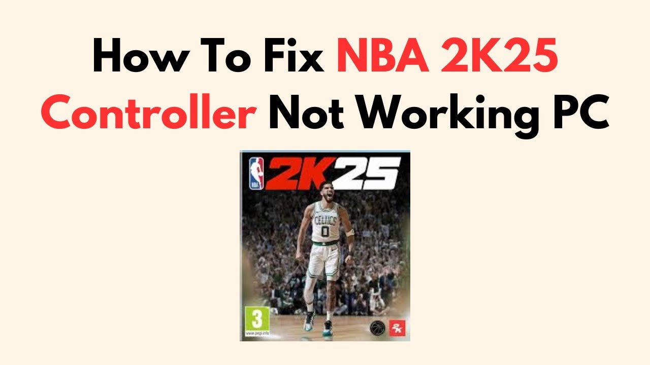 How To Fix NBA 2K25 Controller Not Working PC - YouTube