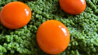 Wild garlic salt and cured egg yolk recipe