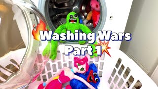 Who Will Win? Poppy Playtime Heroes or the Washing Machine? #washingwars #washingmachine #poppyplay