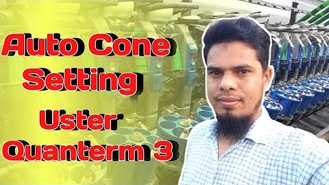 auto cone setting. spinning auto cone clearer setting.