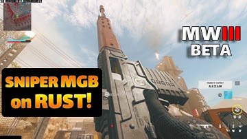 SNIPER NUKE (MGB) on RUST! MW3 Beta PS5 Gameplay (reverse boosted)