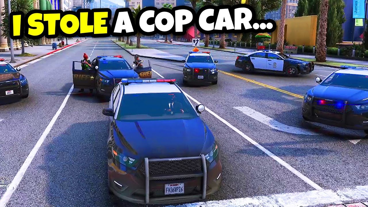 Я спрятался в багажнике полицейской машины...