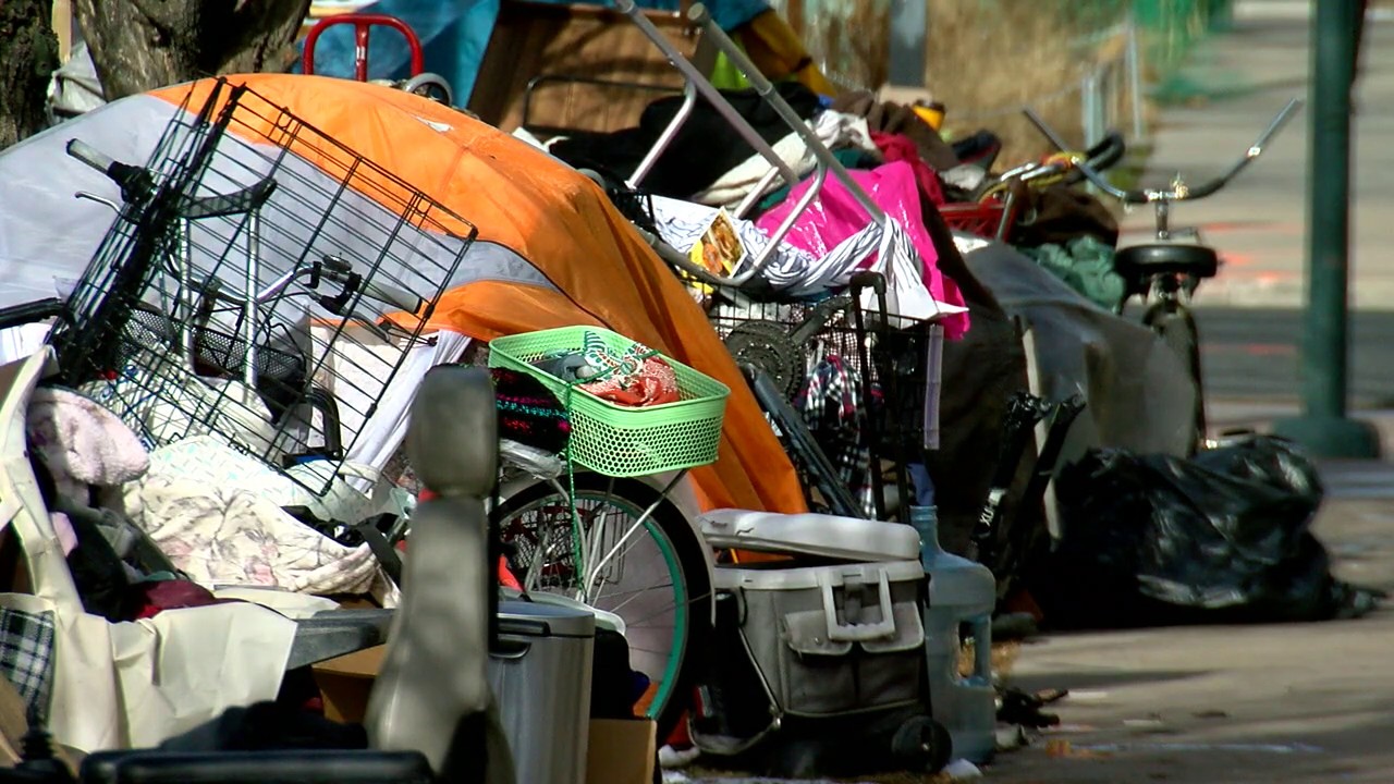 Neighbors, homeless question jagged rock placement on right-of-way near ...