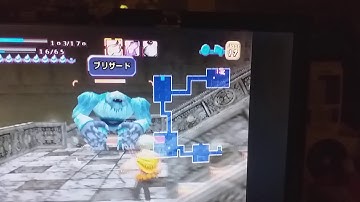 Dark Cloud Japanese version - a guard climbs the stairs near the back floor door of Gallery of Time
