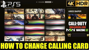 How to Change Calling Card Season 2 Modern Warfare 2 How to Change Calling Cards | Season 2 MW2 PS5