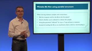 Not using parallel structure - Common Cybersecurity Writing Mistakes