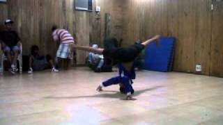 Underdog Kombat Crew Bboy Volt Headspins, Rehearsal Video