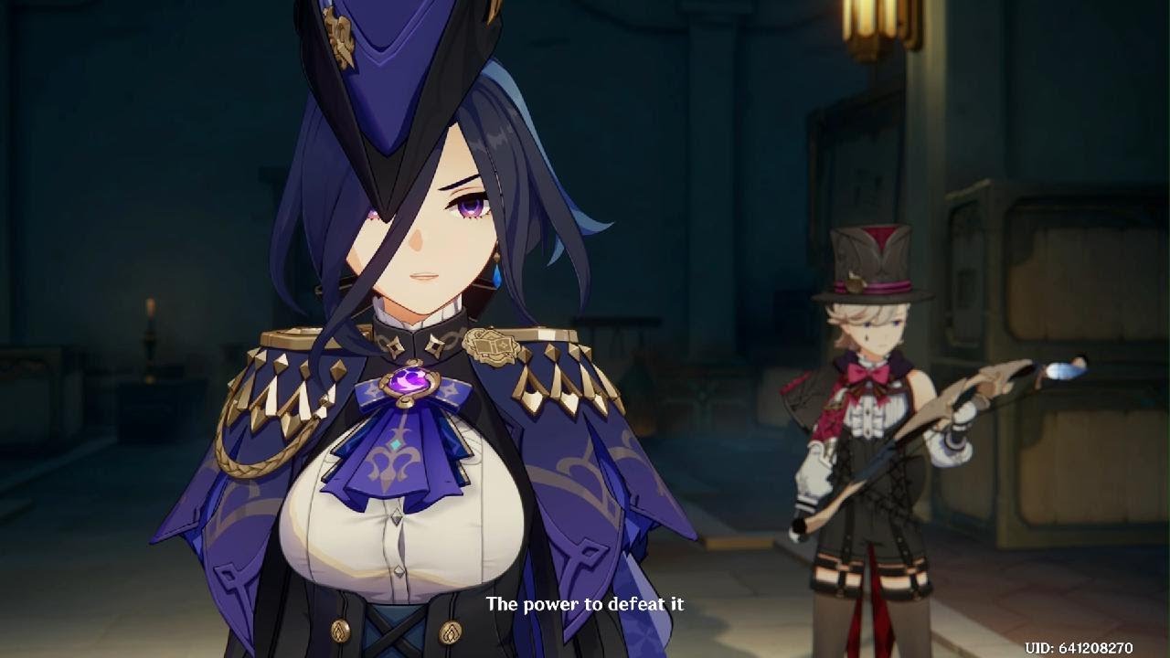 Genshin Impact: Clorinde Beats Up a Devorator Cutscene - YouTube