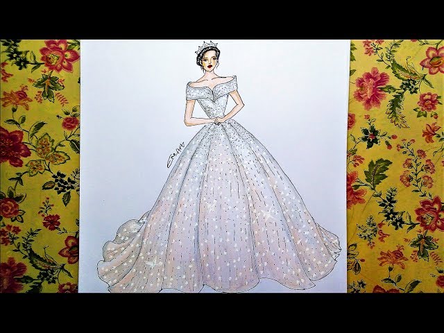 My Ideal Wedding dress  Fashion drawing dresses, Dress sketches, Dress  design sketches