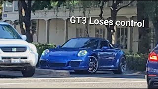 Crazy sends at Cars and Coffee!! | 911 GT3 Spins out!! | April 2024