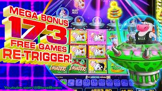 INSANE RE-TRIGGER - BIG BONUS on TRIPLE BLAST FROM THE PLANET MOOLAH!!! - MAJOR MILK- CASINO SLOTS