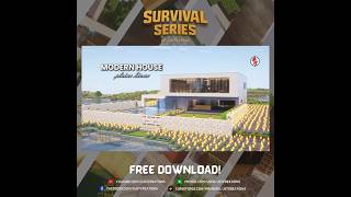 Minecraft Modern House - Plains Biome by JSTCreations #survivalminecraft #jstcreations #minecraft