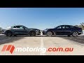 Ford Mustang GT v Kia Stinger GT Drag Race | motoring.com.au