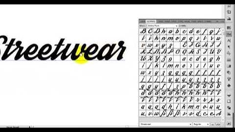 Streetwear Font - OpenType Feature
