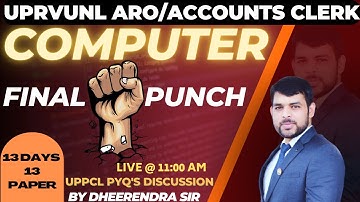 DAY 35 | O LEVEL COMPUTER CLASS | UPPCL/UPRVUNL | A ACCONTANT /ARO/CAMP ASSISTANT |BY DHEERENDRA SIR