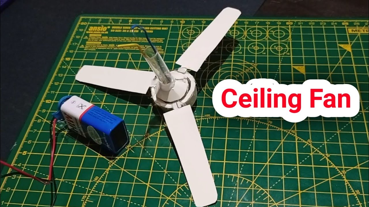 How To Make A Ceiling Fan At Home Home Made DC Ceiling Fan Science