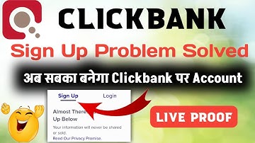 Clickbank Sign Up Problem Solved | अब सबका बनेगा Clickbank पर Account | Techamrendra.