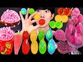 ASMR ICE CREAM RAINBOW JELLY PARTY 다양한 무지개 젤리 먹방 DESSERTS JELLY CANDY MUKBANG EATING SOUNDS 咀嚼音 モッパン