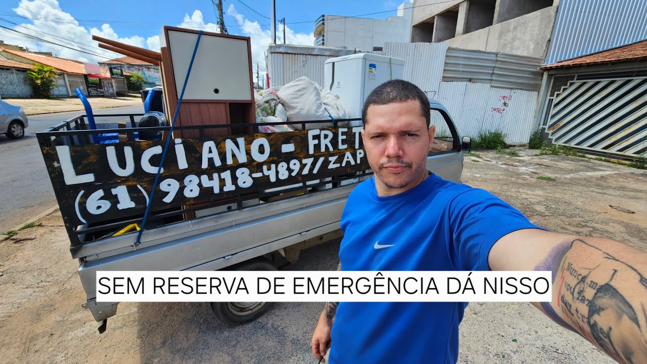 Isso aconteceu porque eu não tenho reserva de emergência financeira.