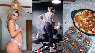 what i eat in a day: staying fit 6 months pregnant VLOG
