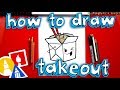 How To Draw A Takeout Box
