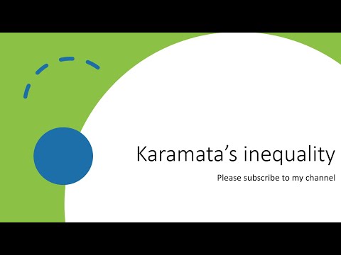 Karamata inequality