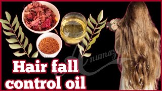 Hair fall control oil at home |natural adivasihair oil | best summer#hair oil #hairoilforhairgrowth