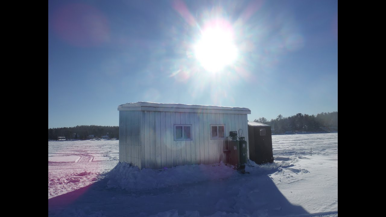 Ice Fishing Lake Nipissing for Walleye JAN 2017