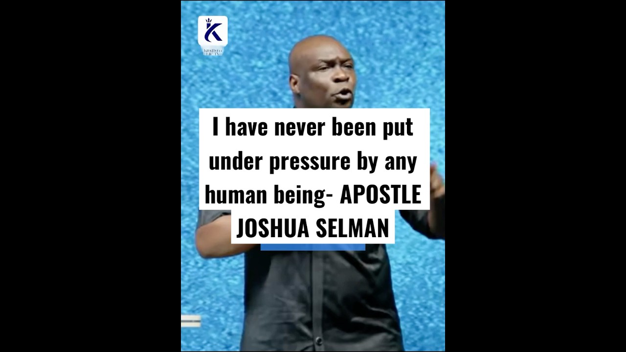Don't Let Anybody Put You Under Unneccesary Pressure – Apostle Joshua Selman #apostlejoshuaselman