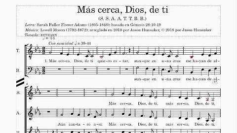 Ms cerca, Dios, de ti (Arreglo de Jason Hunsaker)
