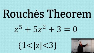 How to use Rouches Theorem to find the zeros in Complex Analysis