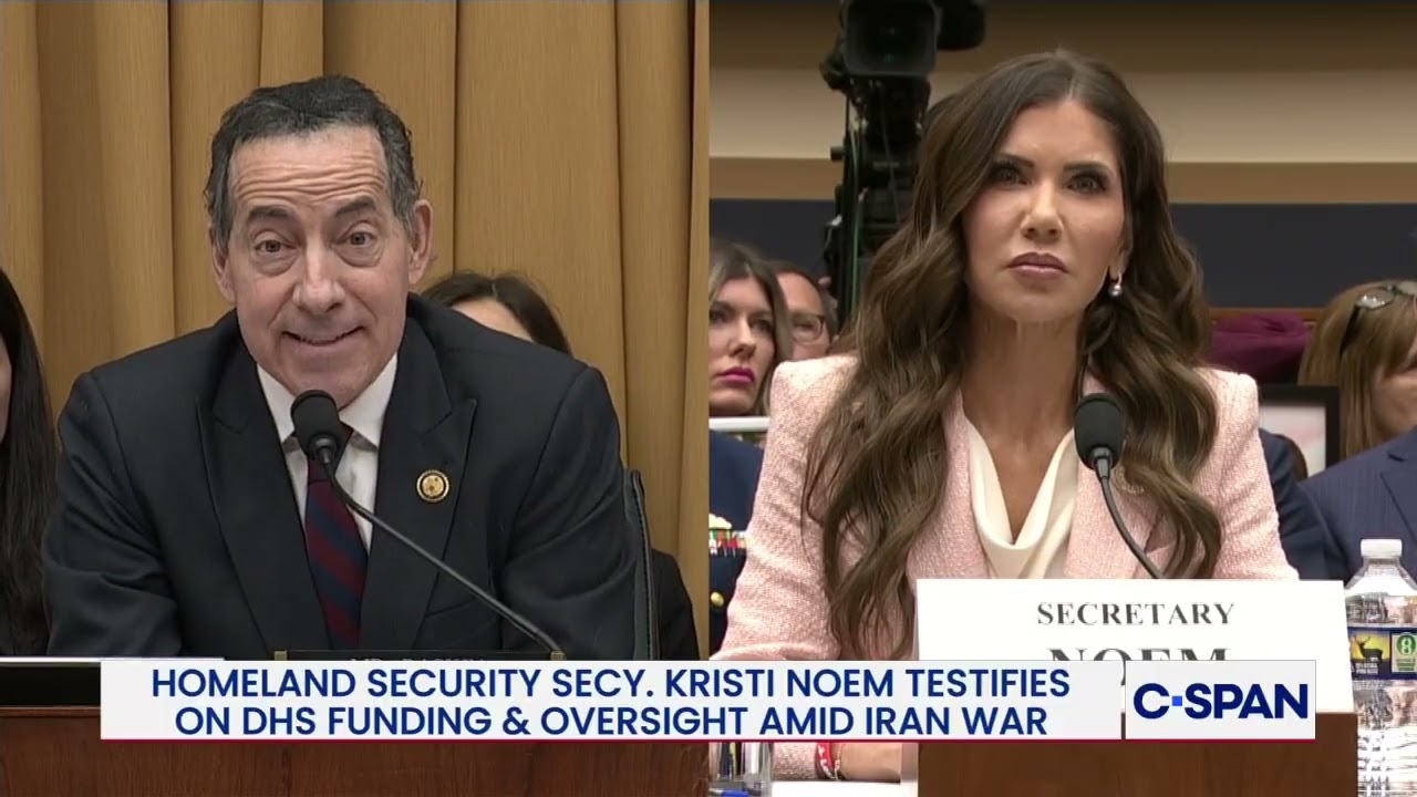 Heated Exchange Between Rep. Jamie Raskin (D-MD) and DHS Secretary Kristi Noem on ICE Killings