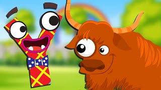YAK - Letter Y | Learn the Alphabet Animals by ABC Planet 1,486,615 views 2 years ago 1 minute, 52 seconds