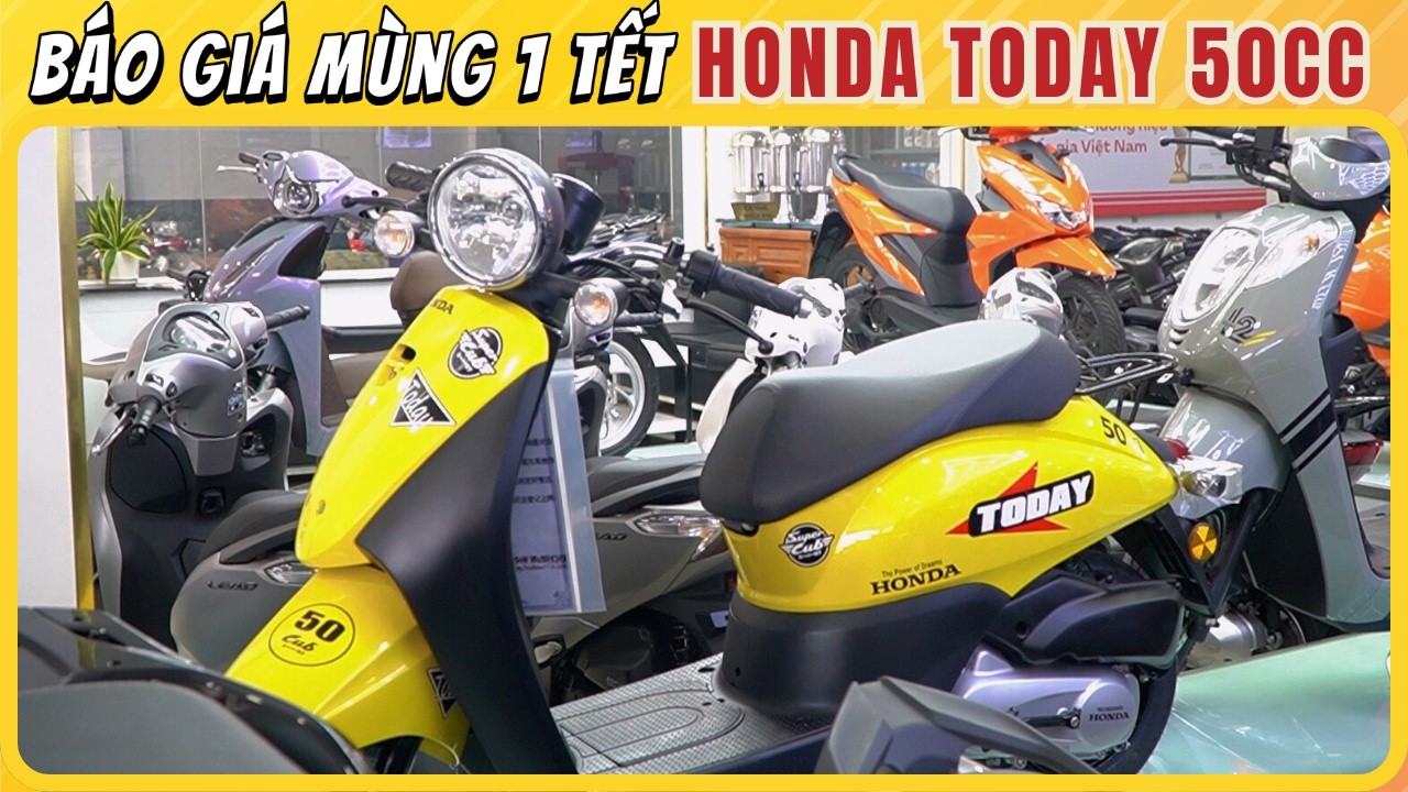 Mùng 1 Tết: Báo Giá Honda Today 50cc Siêu Chất Lượng Cho Học Sinh | CUA Vlog61