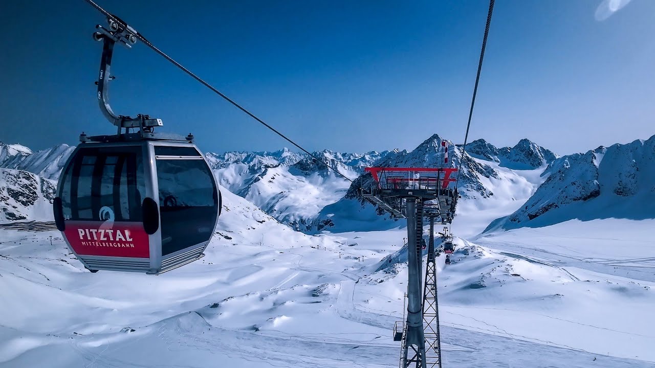 Mittelbergbahn cable car Pitztal Glacier (Austria)