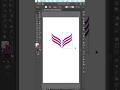 V Letter Logo How to Create #illustrator #shorts #logo #tutorial