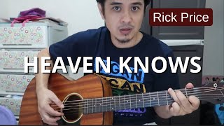 HEAVEN KNOWS guitar tutorial | RICK PRICE - intro plucking + chords