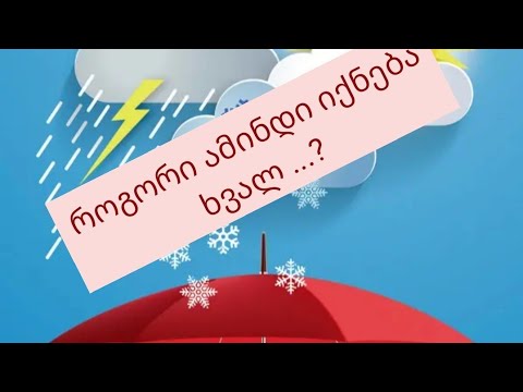 როგორი ამინდი იქნება ხვალ...?