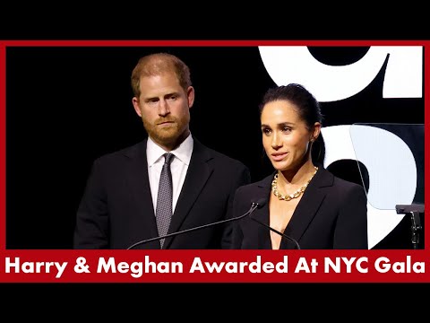 POWER DUO Harry and Meghan's full speech - Watch Archie and Lili mention | HELLO!
