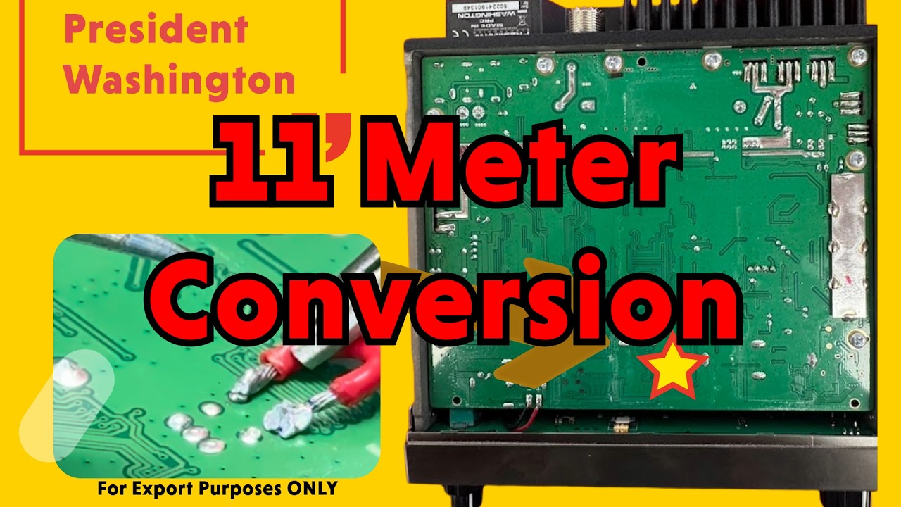 How to Convert a President Washington 10 Meter Radio to 11 Meter CB ...