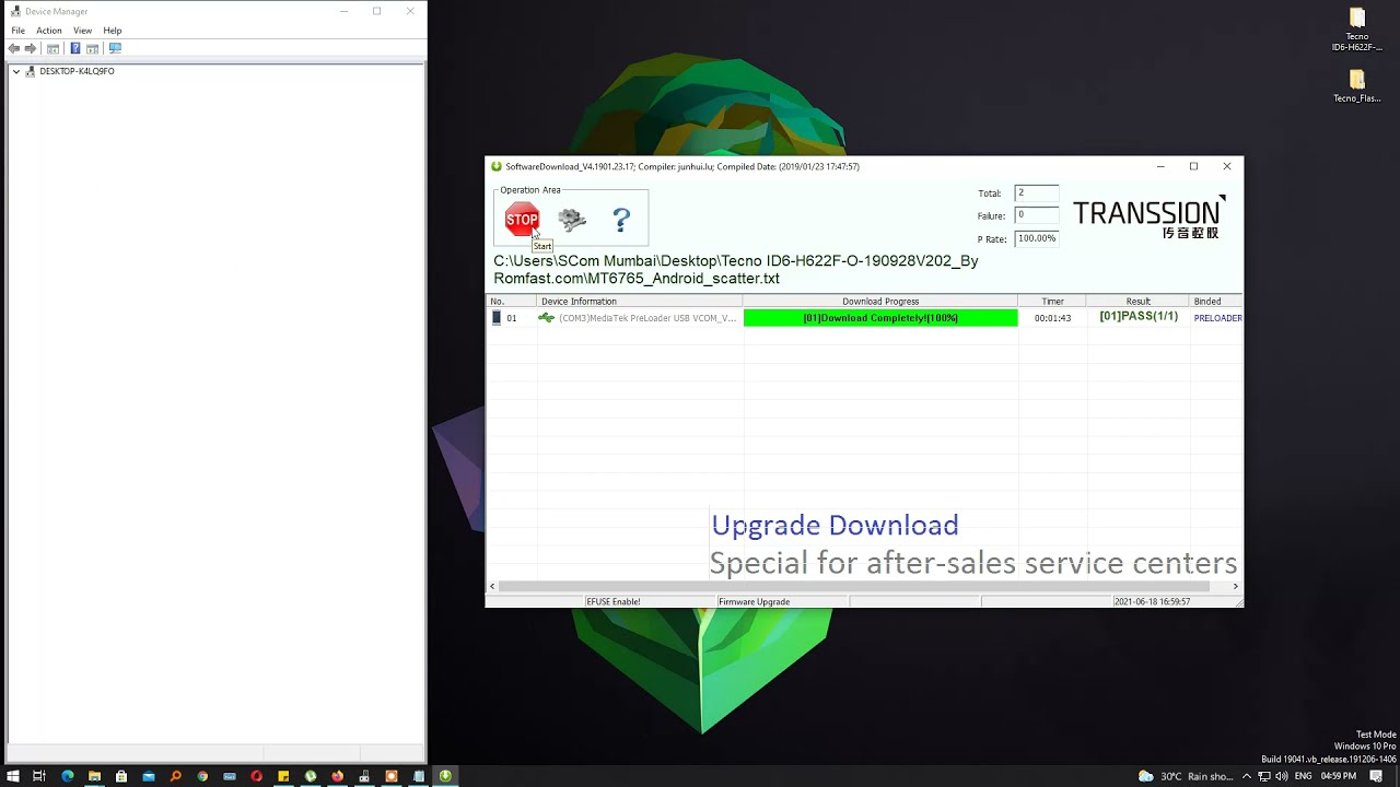 Tecno I Click 2 ID6 FRP Google Account | Flashing | Pattern unlock | All Solution in ONE CLICK