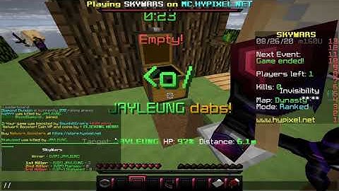 Blatant Ranked SkyWars.B-hope NoFall WoolHack Killaura (Nick JAYLEUNG)